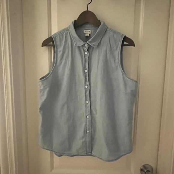 JCrew Factory Chambray button-up shirt in signature fit - Picture 1 of 4